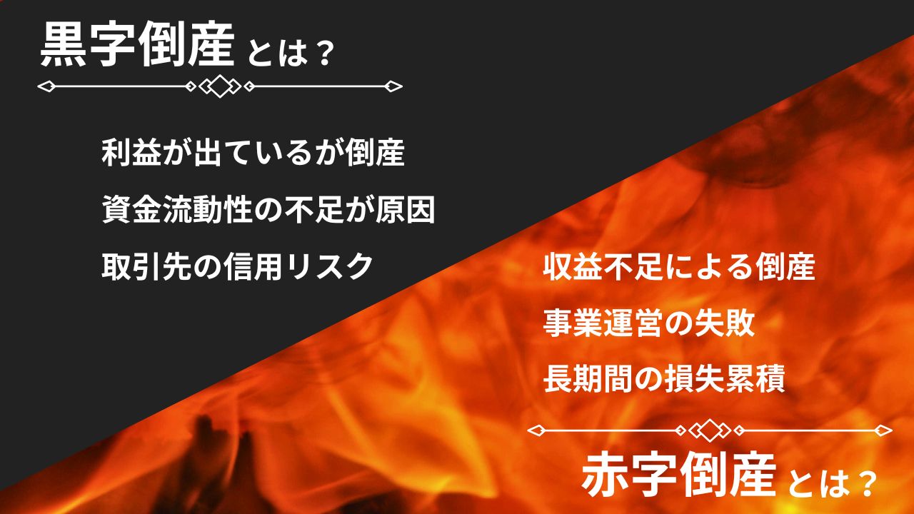 企業経営のリスク！黒字倒産と赤字倒産のの違いとは？ ビジネス用語ガイド〜正しい意味と使い方を解説